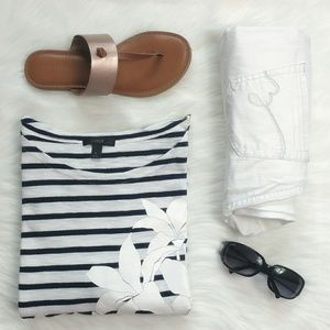 J Crew nautical stripe top